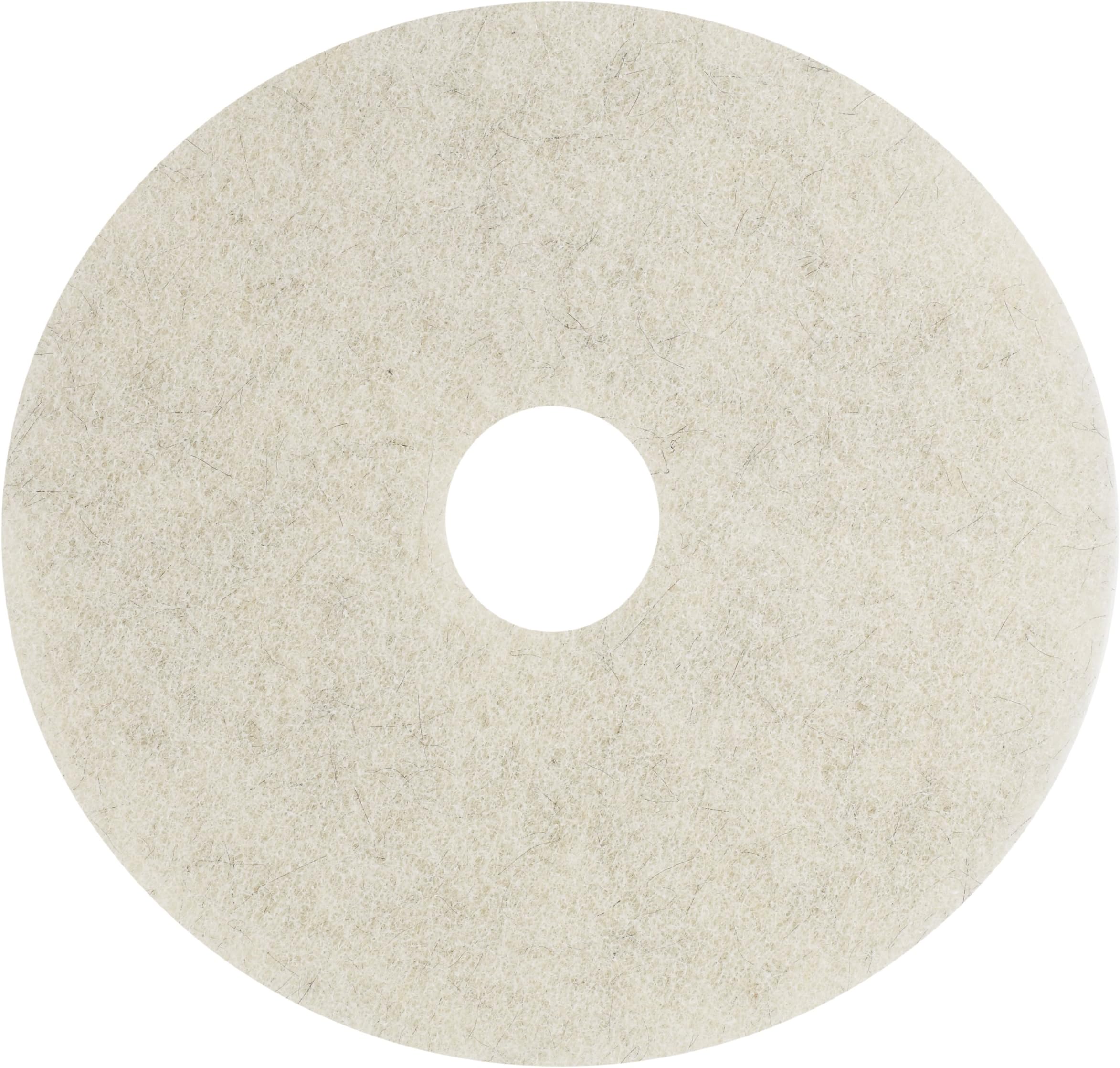Glit 23421 TK Polyester Blend Jackeroo Lite Natural Hair Floor Pad, Synthetic Blend Resin, Kaolin Grit, 18" Diameter, 1000 to 3000 RPM (Case of 5)