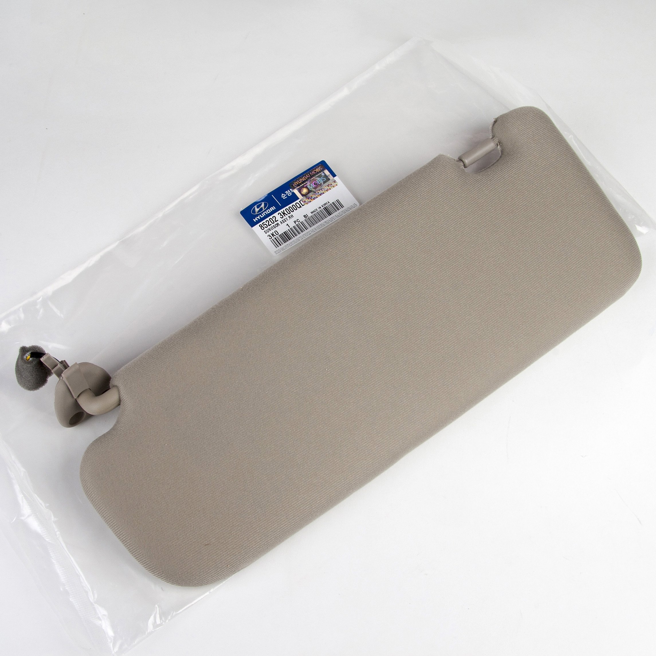 HYUNDAI Genuine OEM Sonata Sun Visor 06-08 Beige Cloth Electric Right Side 85202-3K000QD
