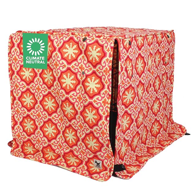 Molly Mutt - Funda para Jaula de Perro de 91 cm, la Funda Grande Mide 91 x 61 x 69 cm, Dos Puertas…