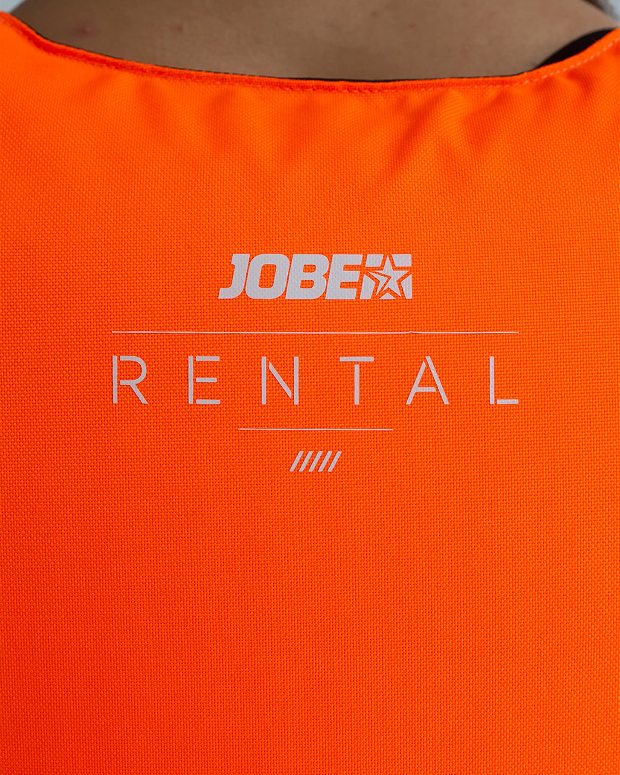 Jobe Rental Short Life Vest Chaleco salvavidas corto para barco, esquí acuático, chaleco para deportes acuáticos, para mujer, naranja, azul, talla 2XL