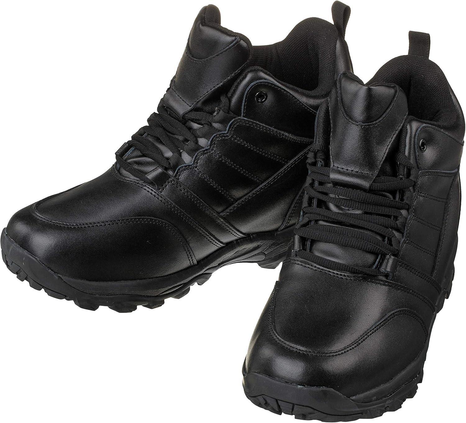 CALTO Men's Invisible Height Increasing Elevator Shoes - Black Leather Lightweight Trainer Sneakers - 4.5 Inches Taller - FD003 - Size 11 D(M) US - Image 7