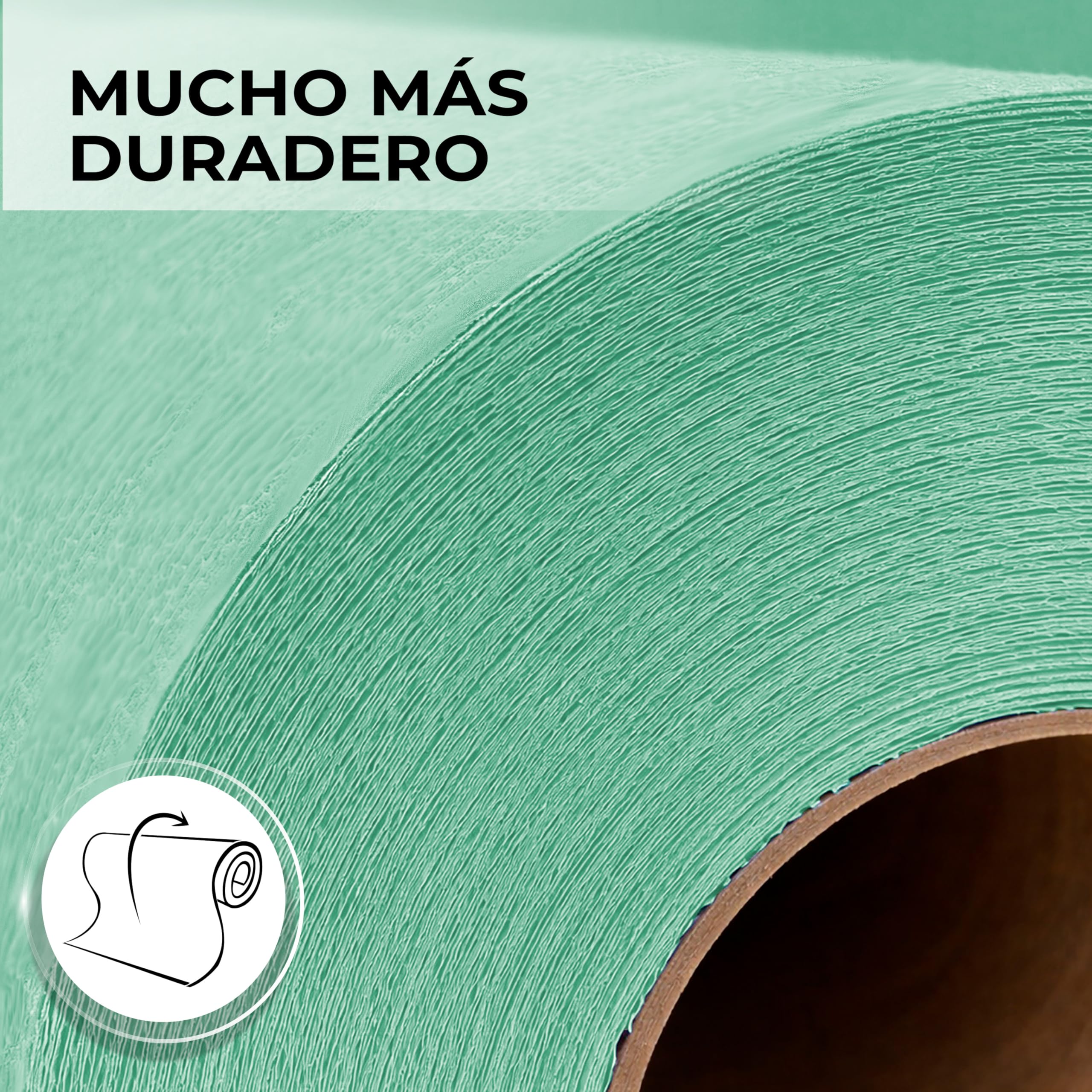 Papel de camilla Parafinado (caja de 6 unidades) de 0,60 x 60m (1,5kg) | Rollo Color Verde Parafinado Sin Precorte