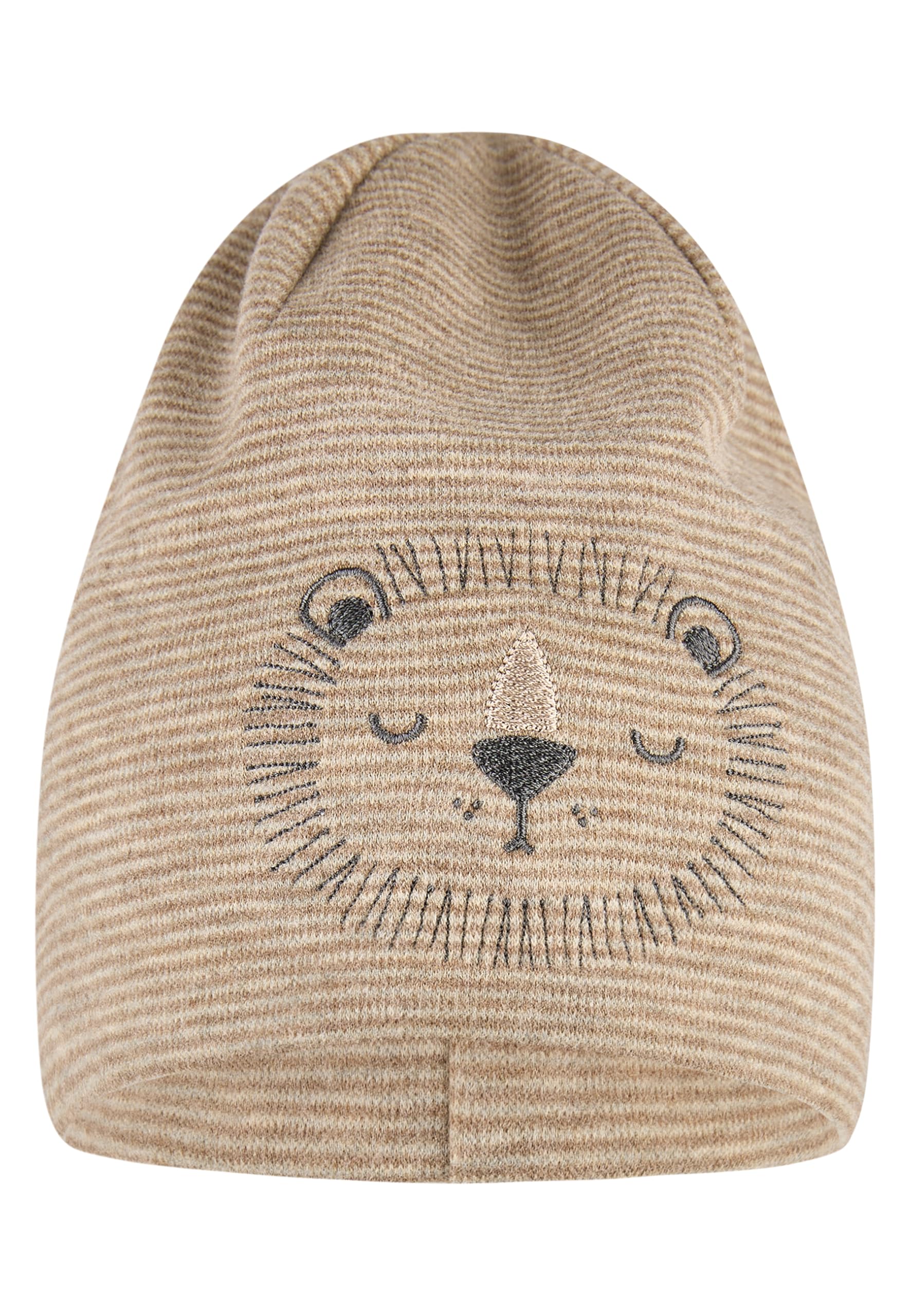 Sterntaler Beanie Lew, brązowy mel., 45