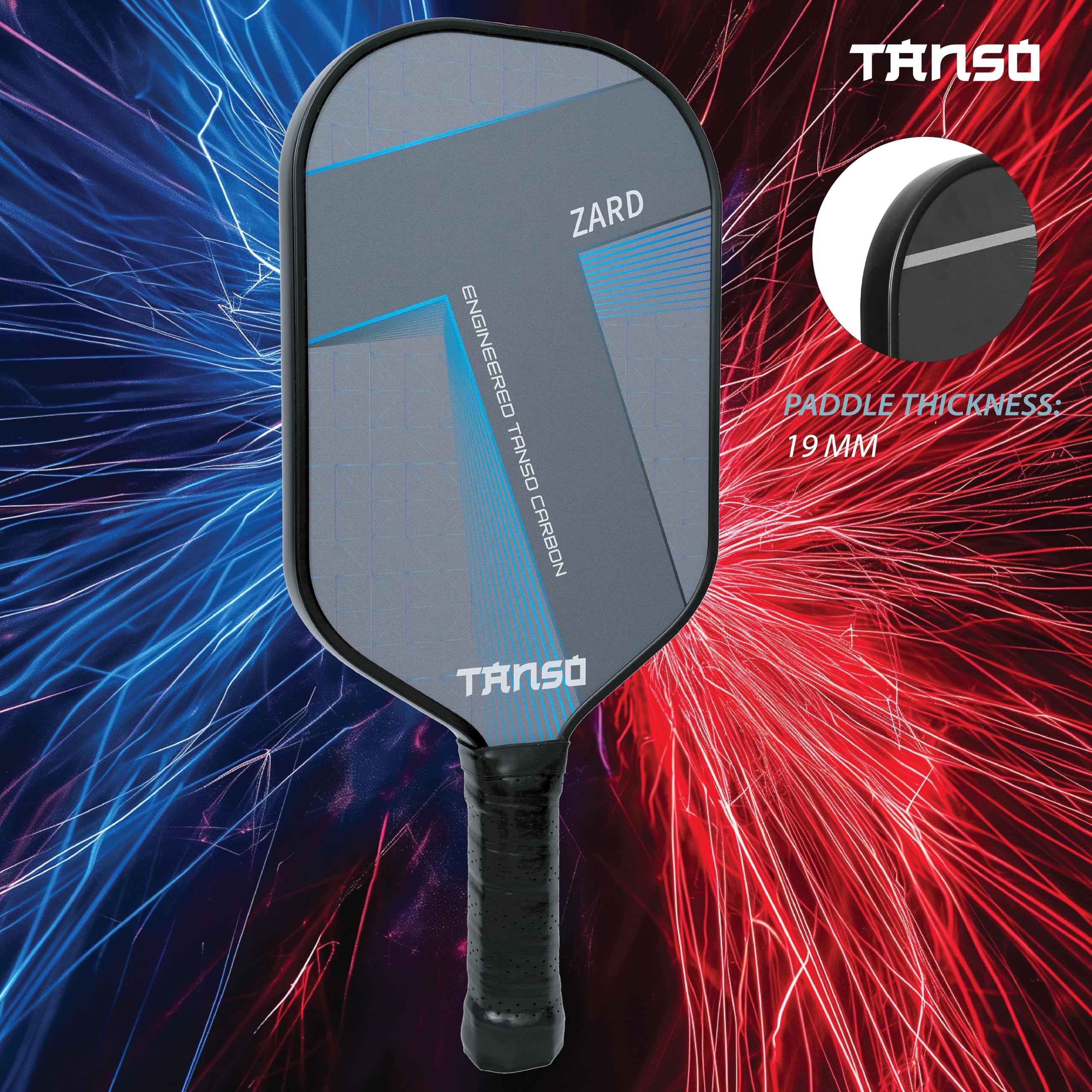 TANSO ZARD Graphite Pickleball Paddle with Free Full Racquet Cover