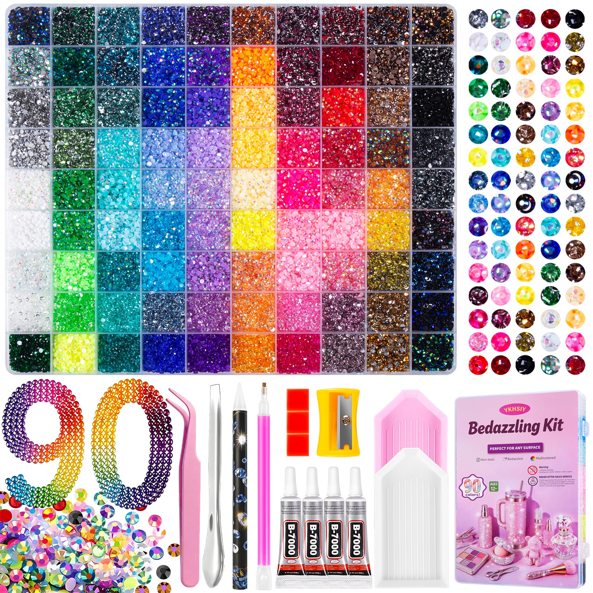 Bedazzling Kit - 48000 Rhinestones & Tools -10