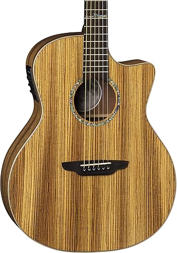 Miniatura 8 de Luna Guitars - Guitarra acústica eléctrica de 6 cuerdas (HT KOA GCE
