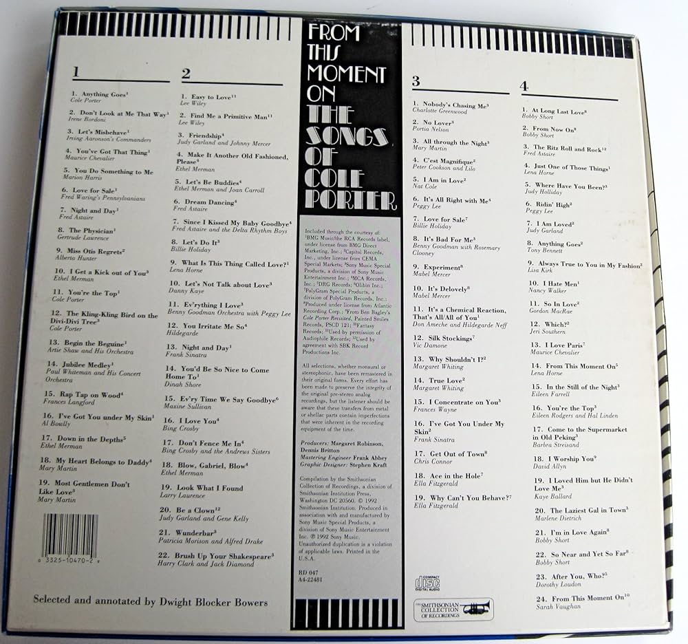 C17135】COLE PORTER COLLECTION the-cole-porter-songbook-