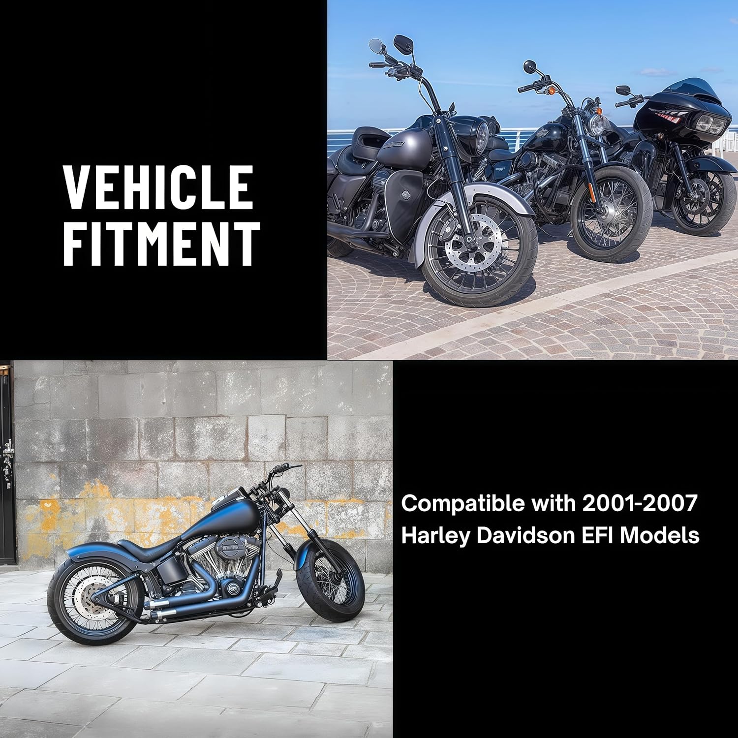 Fuel Pressure Regulator w/housing filter Compatible with Harley EFI Models 2001–2012 Fits Touring, Softail, V-Rod Replaces 27408-01, 61001-01, & 62373-01