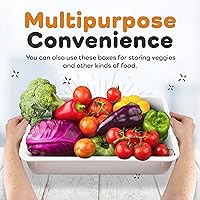 Vista 7 de GSM Brands Caja para probar masa de pizza - Bandejas apilables de calidad comercial con cubiertas (43,8 x 33 cm) - 2 bandejas y 2 cubiertas