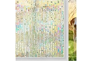 Windimiley 3D Rainbow Window Film for Renters