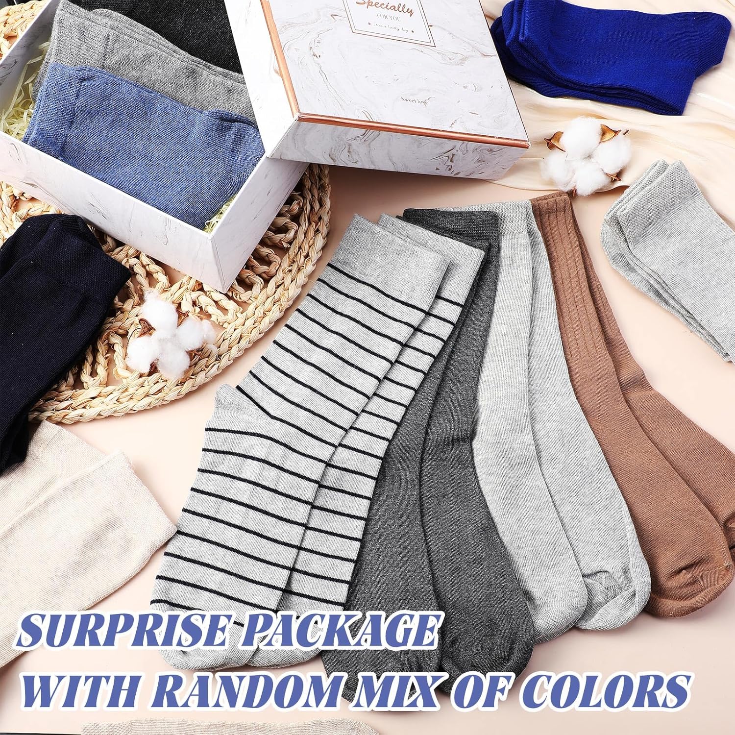 100 Pairs Men's Crew Socks Bulk Athletic Moisture Wicking Sports Socks for Men Casual Winter Sock for Homeless Donation Unisex Adult - Image 5