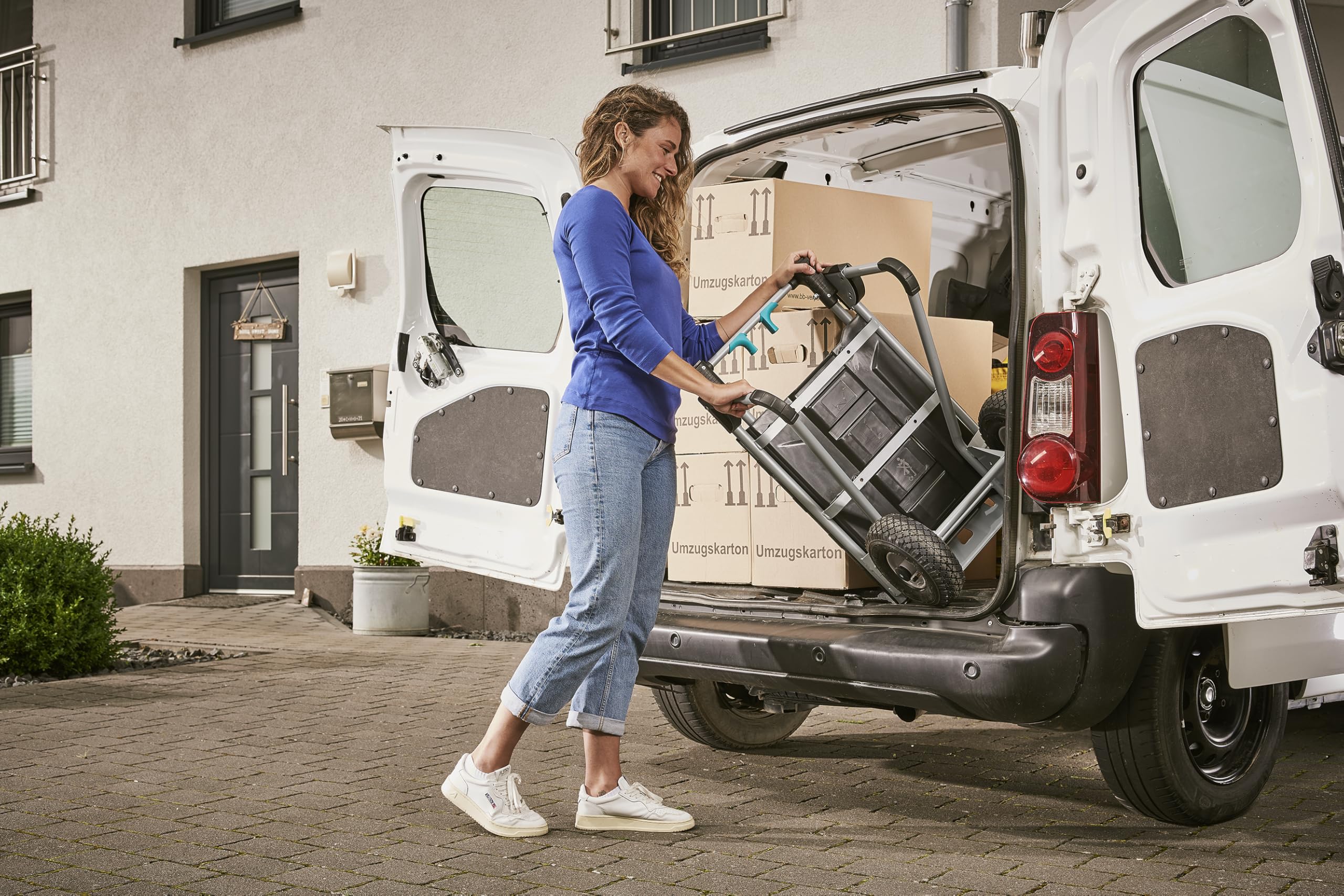 wolfcraft Sistema di trasporto TS 2500 I 5535000 I La soluzione 2 in 1: carello e carrello-carriola