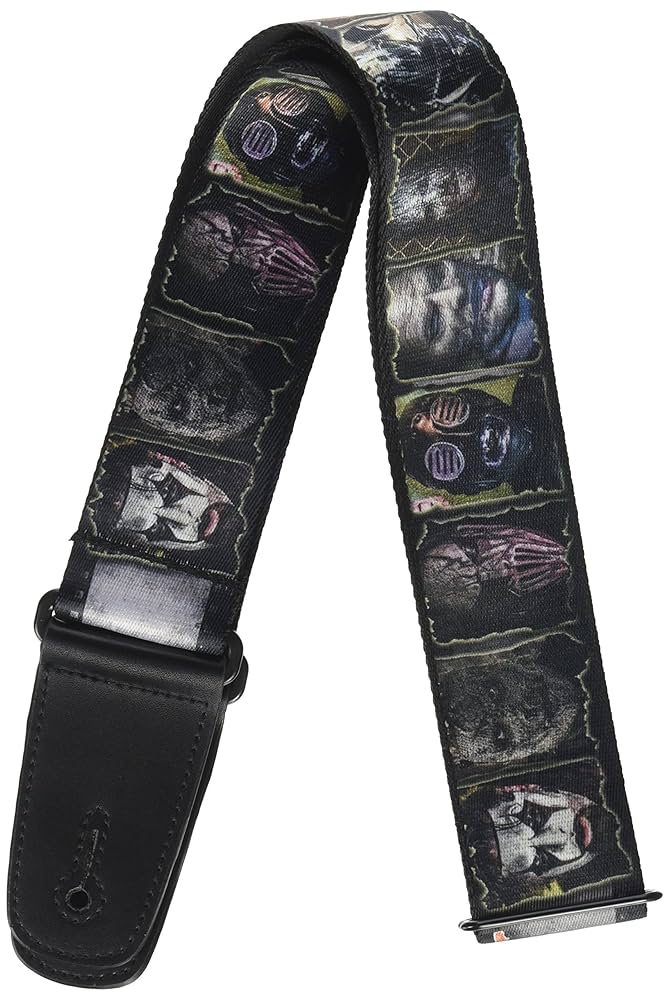 Buckle-Down Guitar Strap - SLIPKNOT Face Blocks - 2