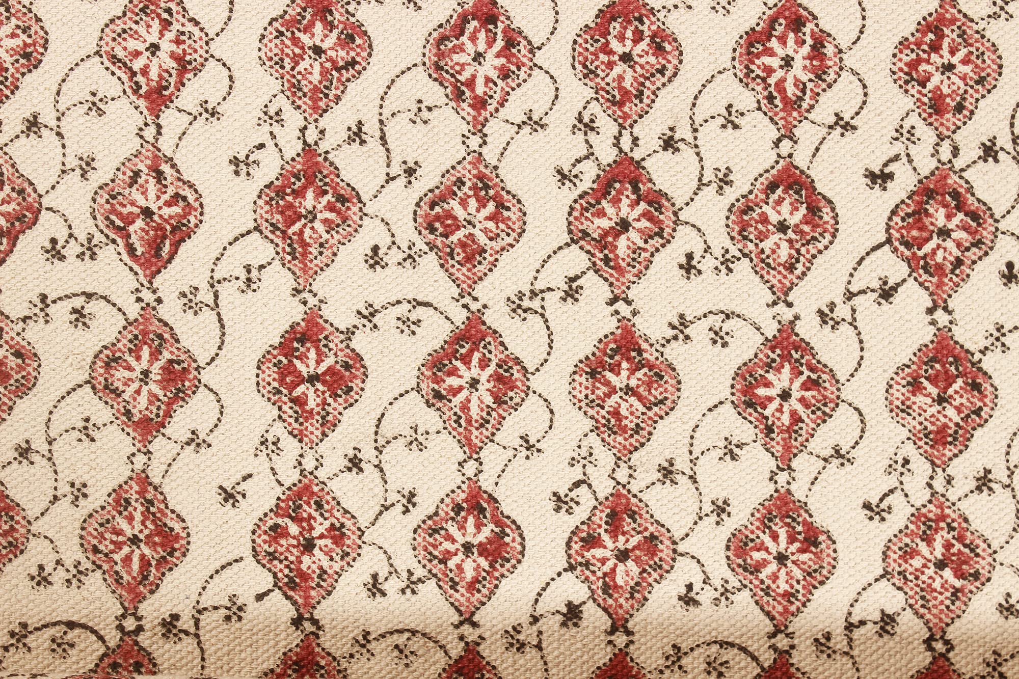 Tappeto da collezione – 10 x 3 m rosso e beige, motivo orientale, in cotone, per interni ed esterni, per camera da letto, comodino, cucina, corridoio e scale