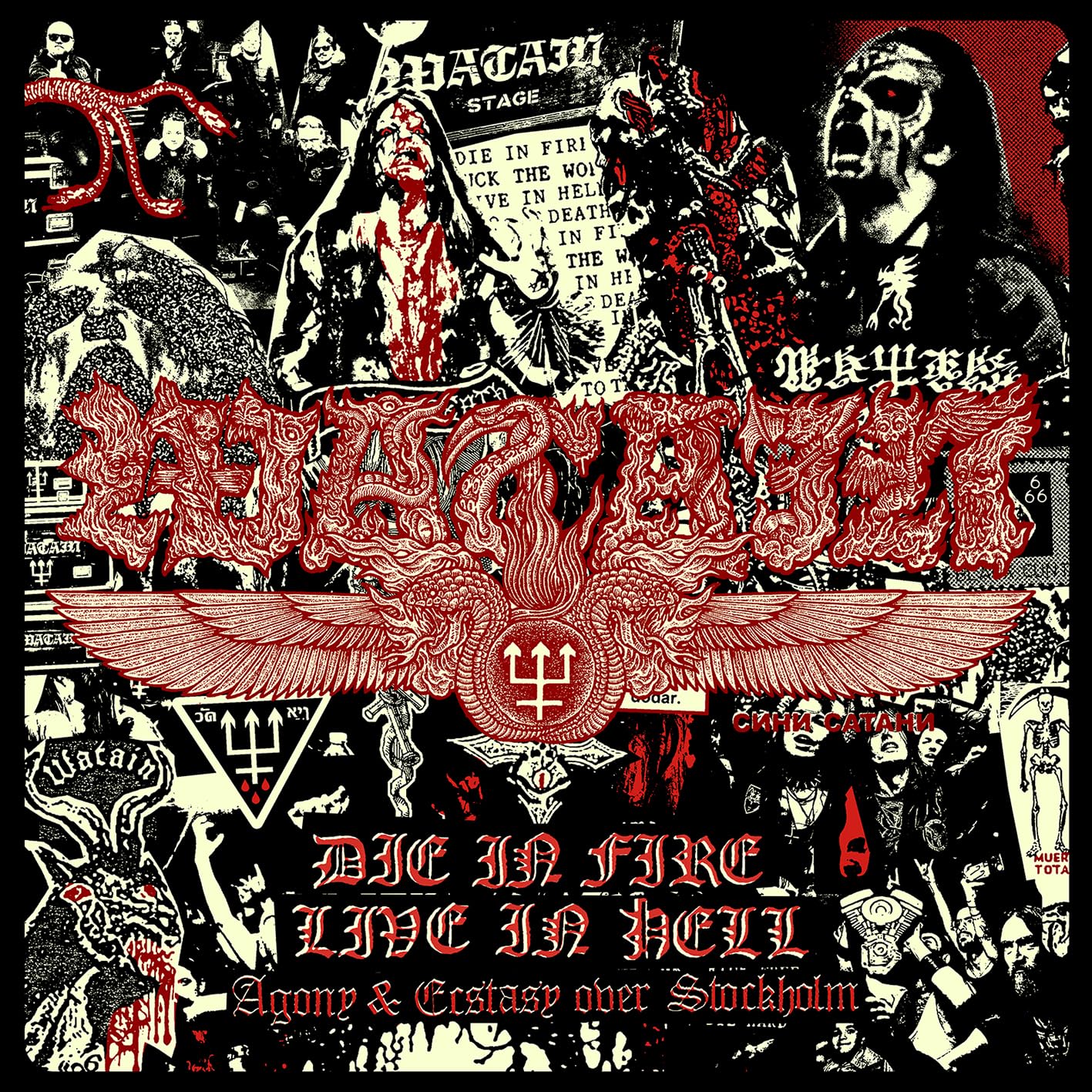 Watain Die In Fire Live In Hell (Agony & Ecstasy Over Stockholm) Double LP Vinyl