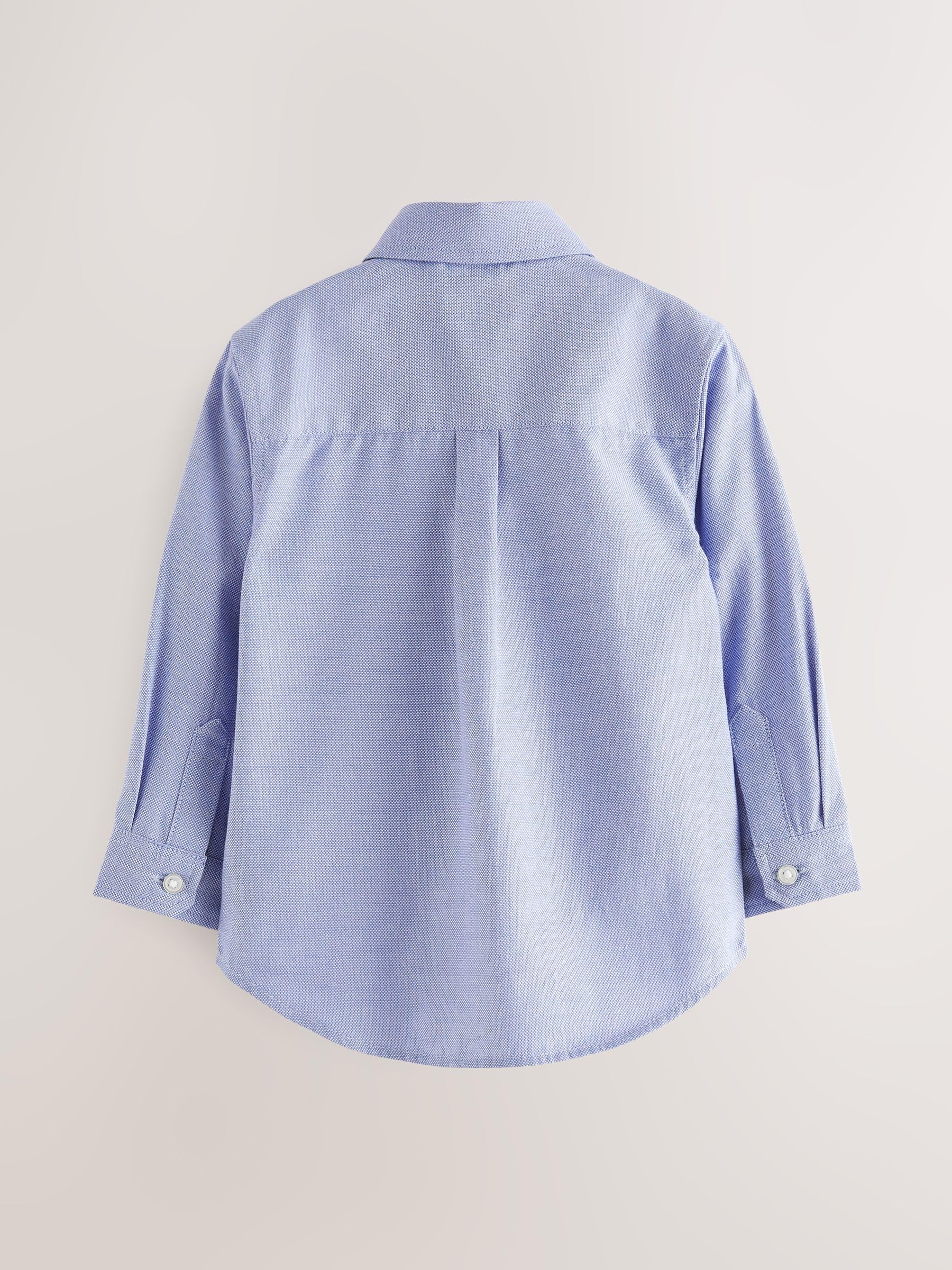NEXT Garçon Chemise Oxford à Manches Longues Blue Character 2 Ans-3 Ans