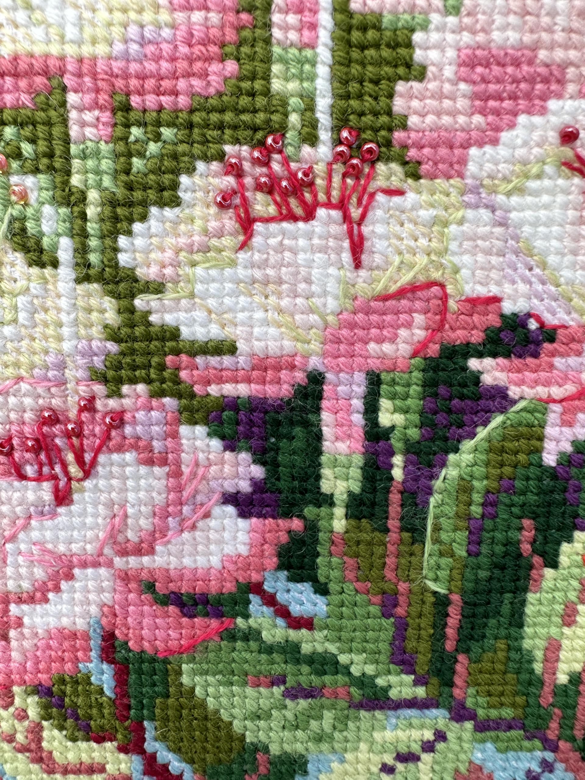 RIOLIS - Fucsia 1398, Punto croce 40x30cm, Punto croce kit da ricamare, Disegni da ricamare, Embroidery kit, Kit ricamo punto croce