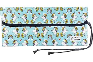 Rainbow Unicorn Makeup Brush Roll - Magical Paint Brush for Face Painting