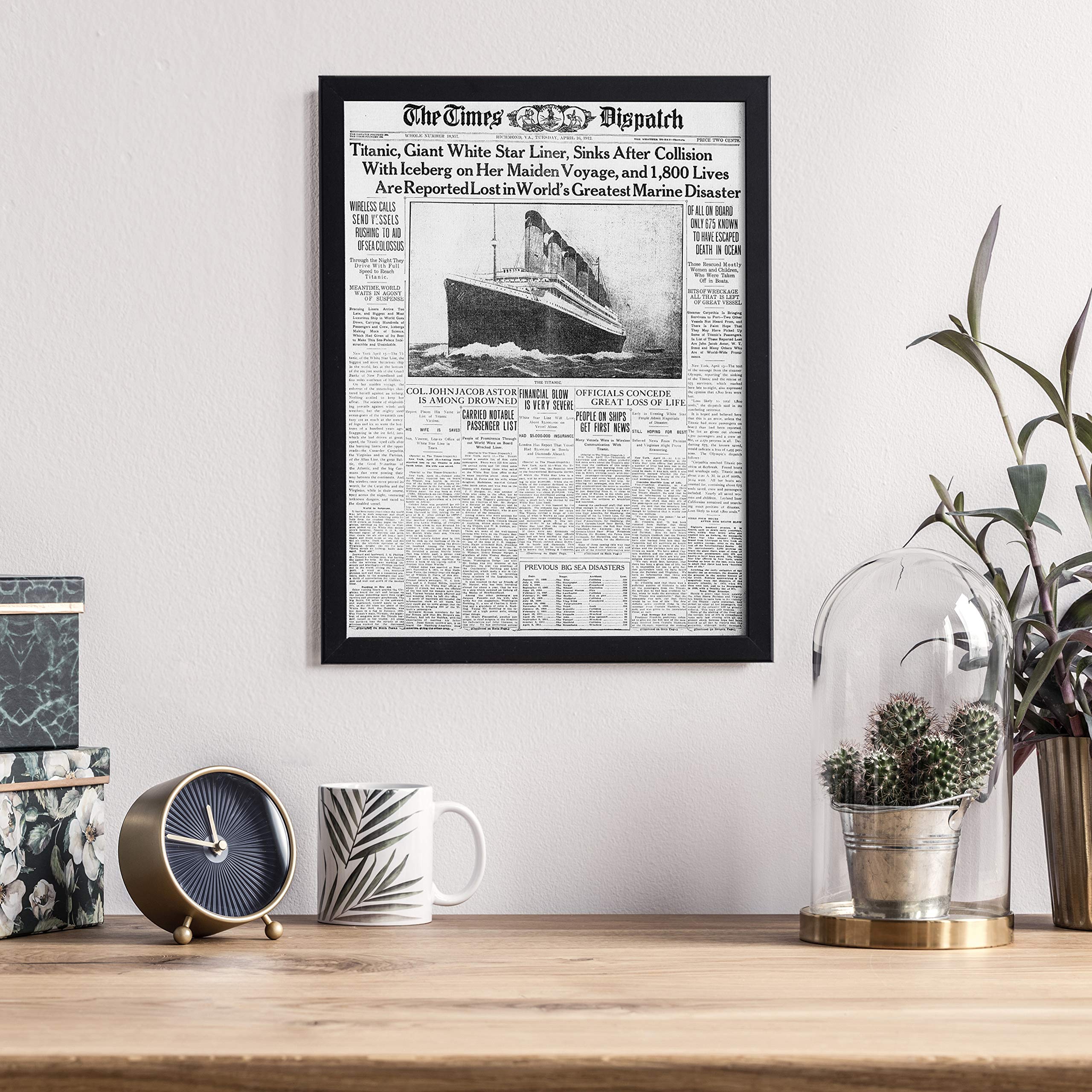 Amazon.co.jp: Posterazzi 新聞 The Times Despatch 16 4月 1912 