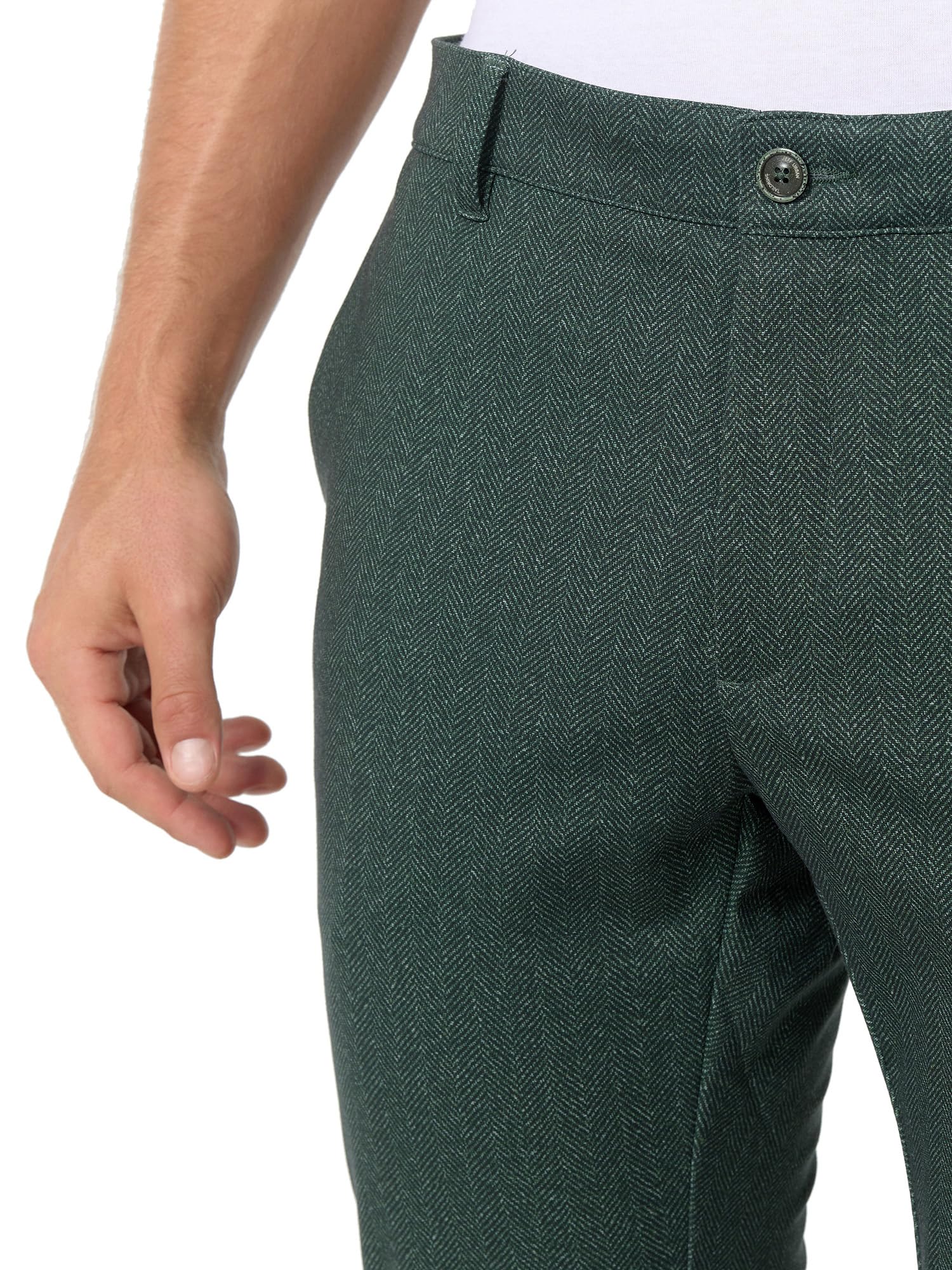 JEFF Uomini JFLuke Pants | Pantaloni in Tessuto Stretch con 4 Tasche