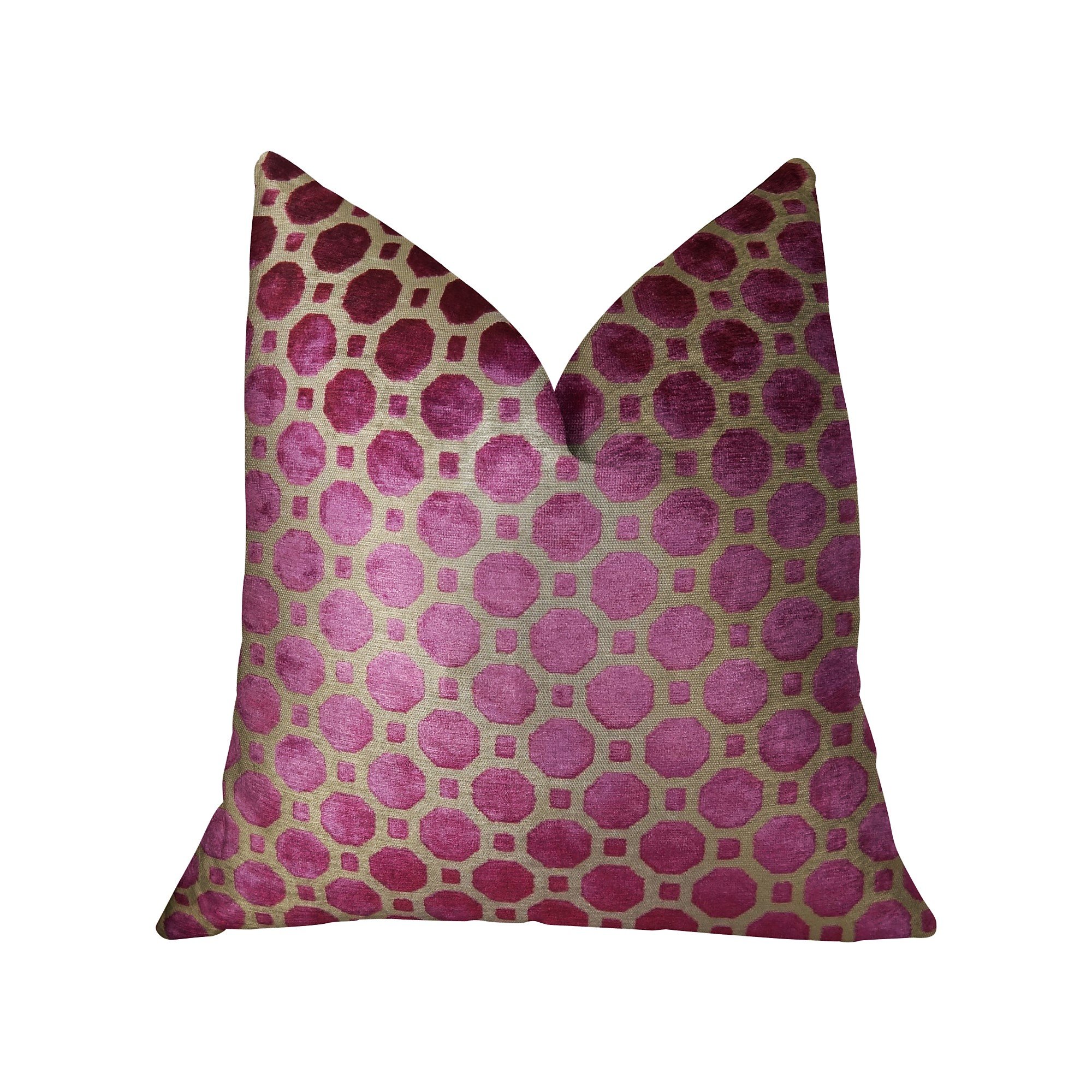 Plutus Brands Plutus Velvet Plum Handmade Luxury Pillow 26 x 26