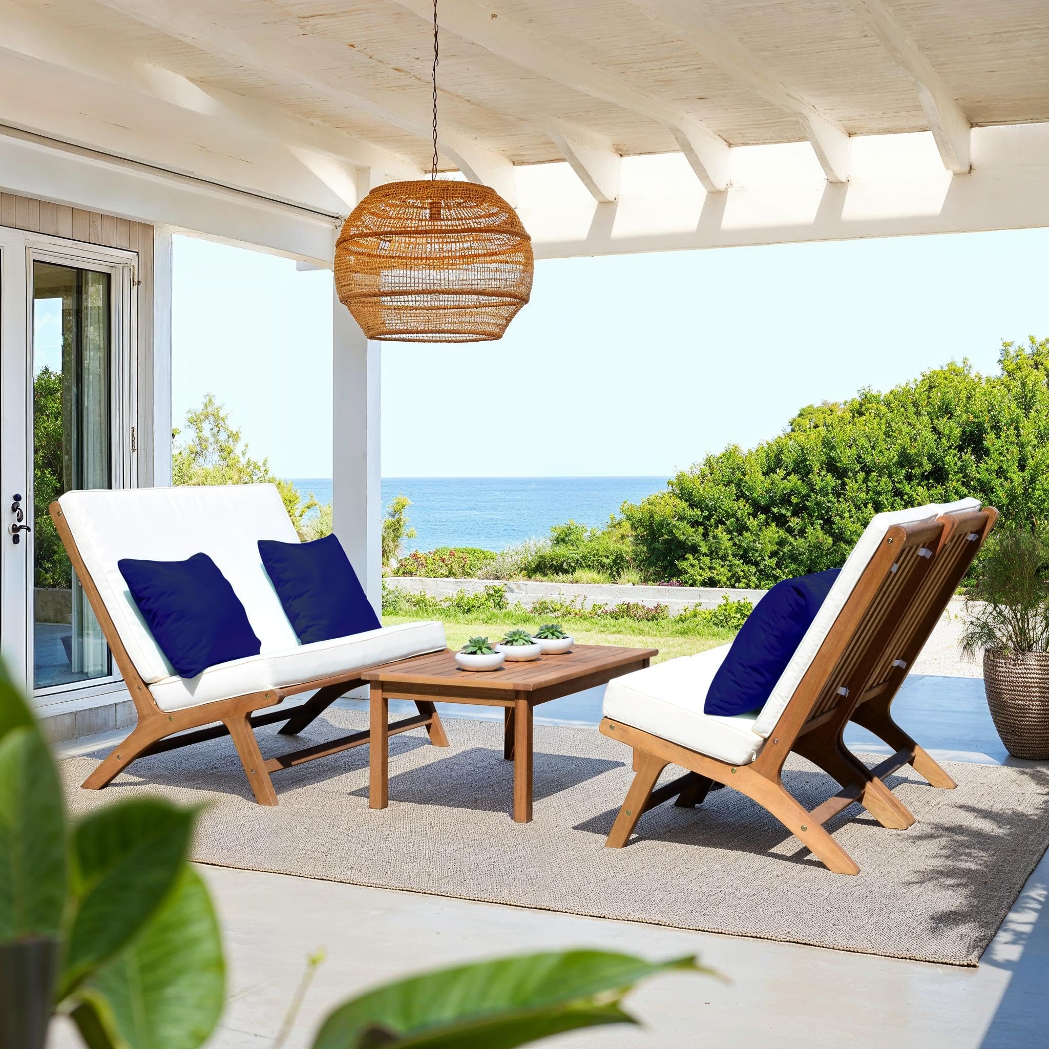 SAFAVIEH PAT7044A Collection Chaston Teak