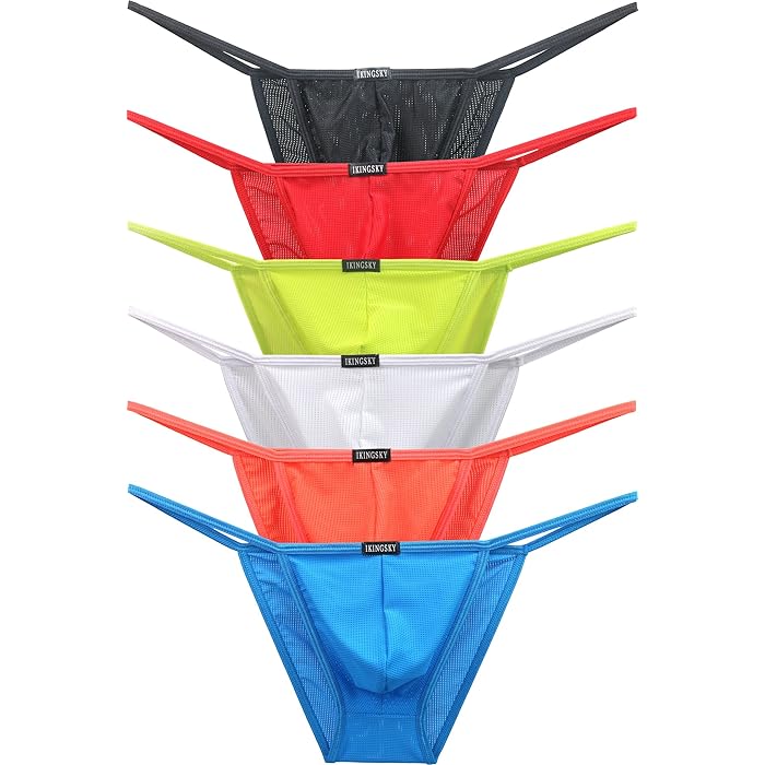 Buy Men's Low Rise Breathable Bikini Underwear Sexy Brazilian Back Mens