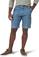 Wrangler Authentics Men's Classic Cargo Stretch Shorts - Relaxed Fit, 10" Inseam, 6-Pocket Storage for All-Day Comfort