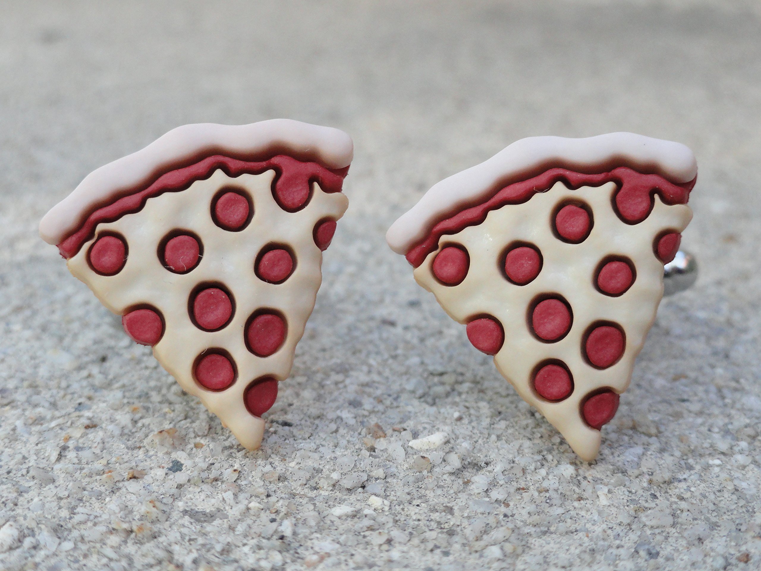 LOUD CUFFLINKSPepperoni Pizza Cufflinks