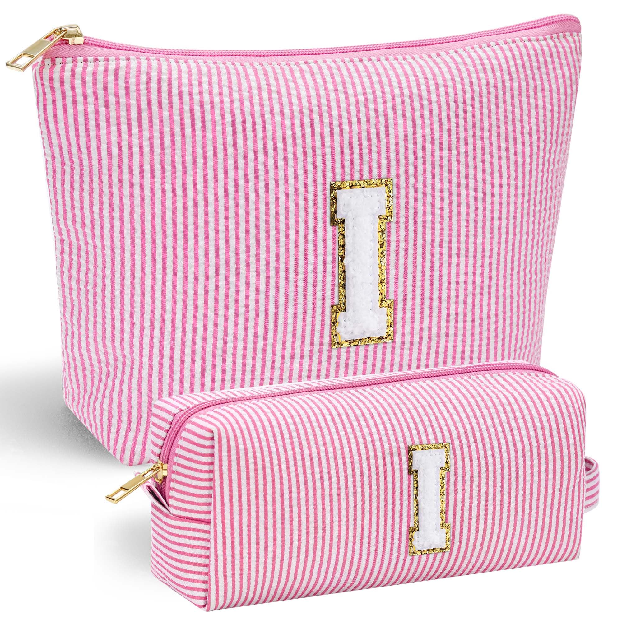 Parima Personalised Gifts for Girls Women - Personalised Make up Bag Initial Make up Bags A Preppy Stuff Birthday Gifts for Women Gift for Girl Womens Girlfriend Teenage Girls Gift Makeup Bag — view 25