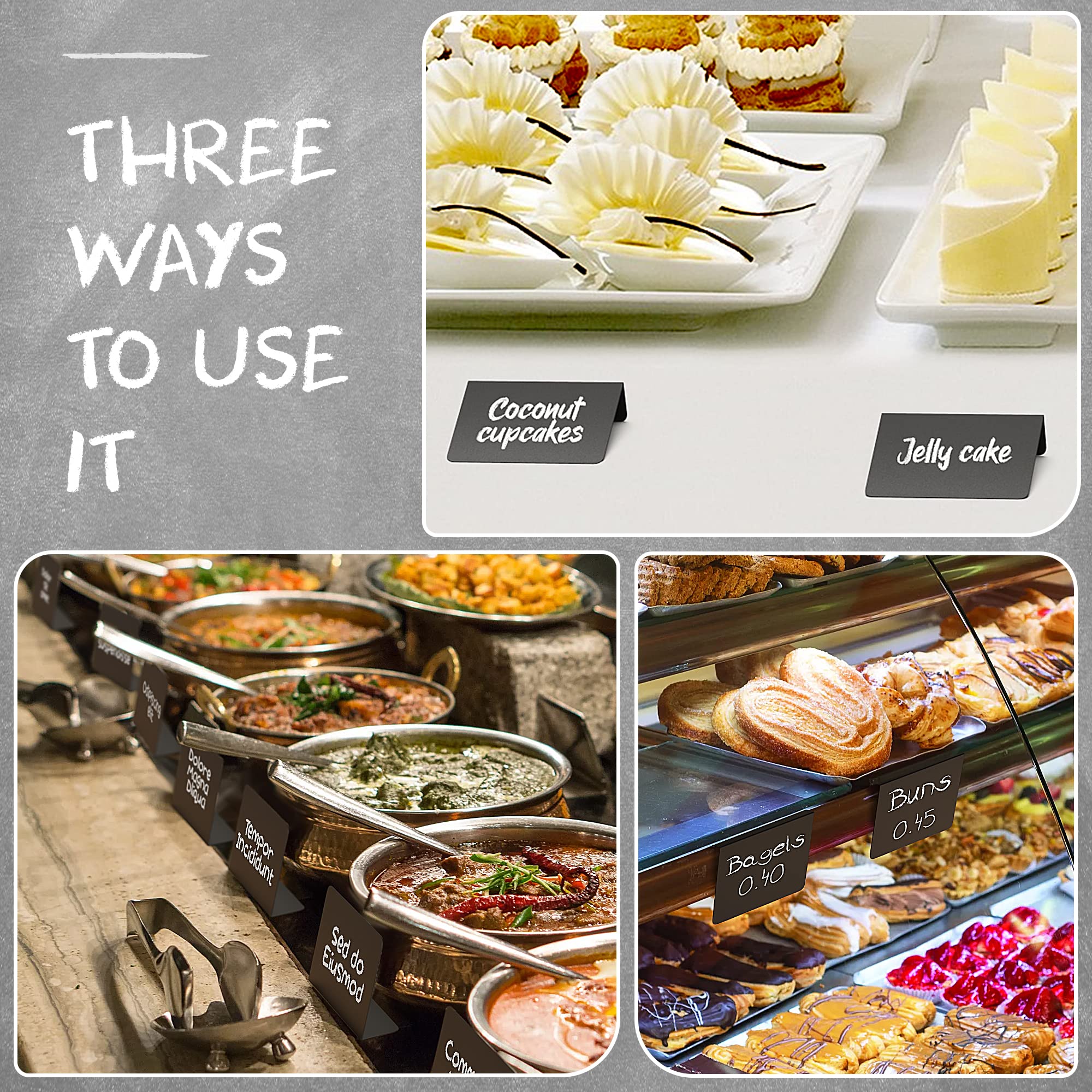 Event Table Labels Snapklik.com : 10 Pack Mini Chalkboard Table Tent Signs 4x3 Reusable ...