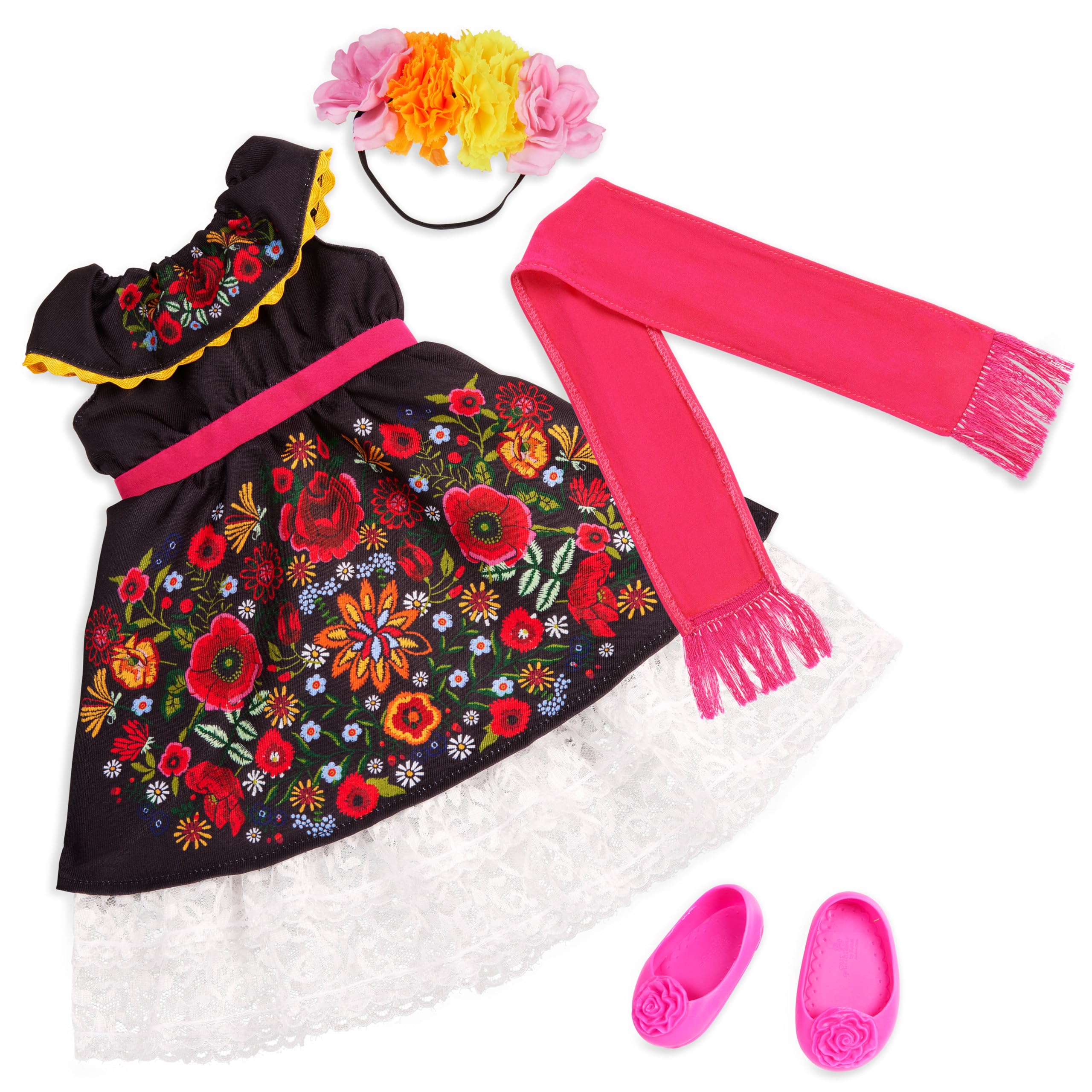 Our Generation - Esperanza - Special Edition 46 cm-Día de los Muertos-Puppe - Lebensechte braune Augen & gewelltes braunes Haar - Spielzeug für Kinder ab 3 Jahren