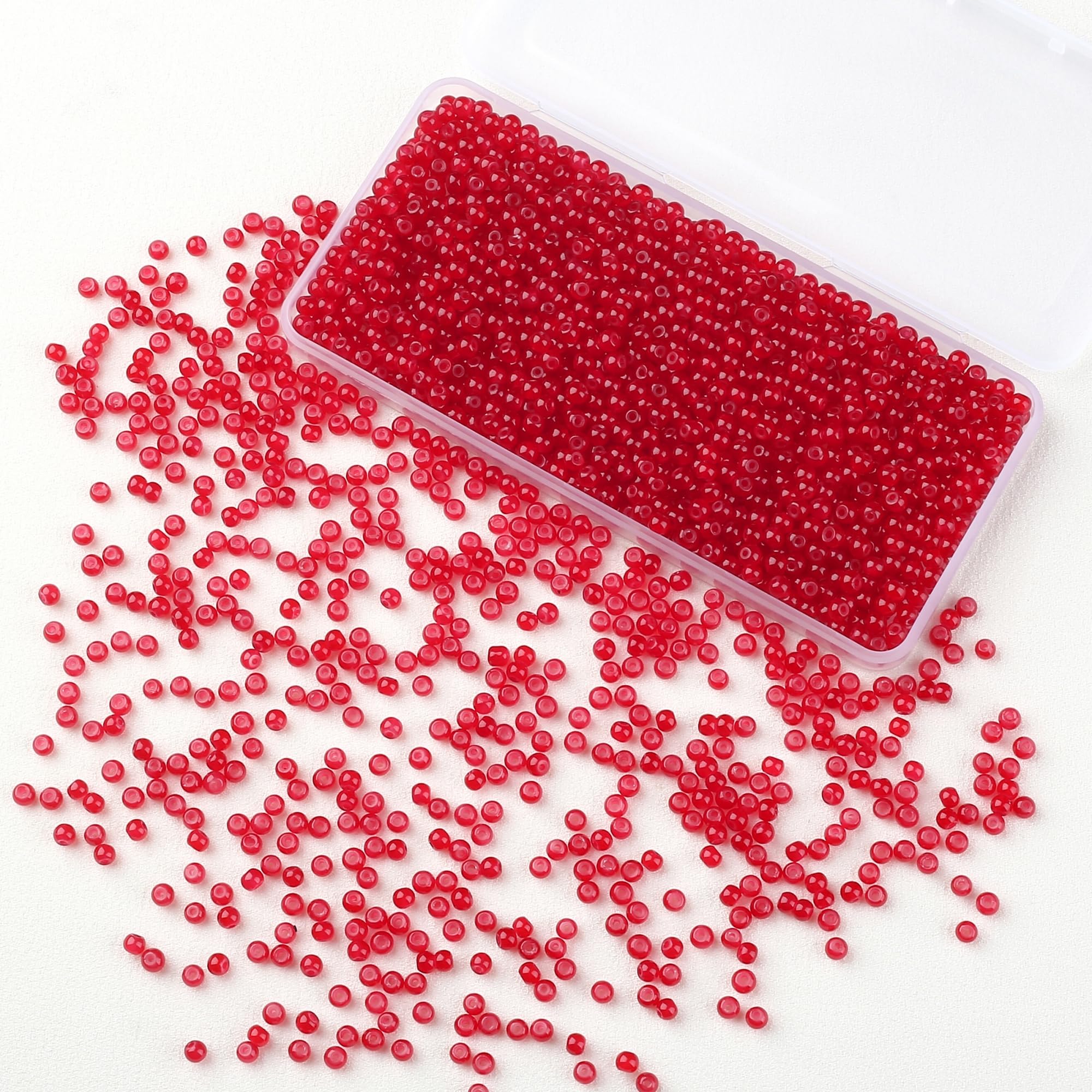500 Glass Beads for Bracelets - Crafting Supplies -7