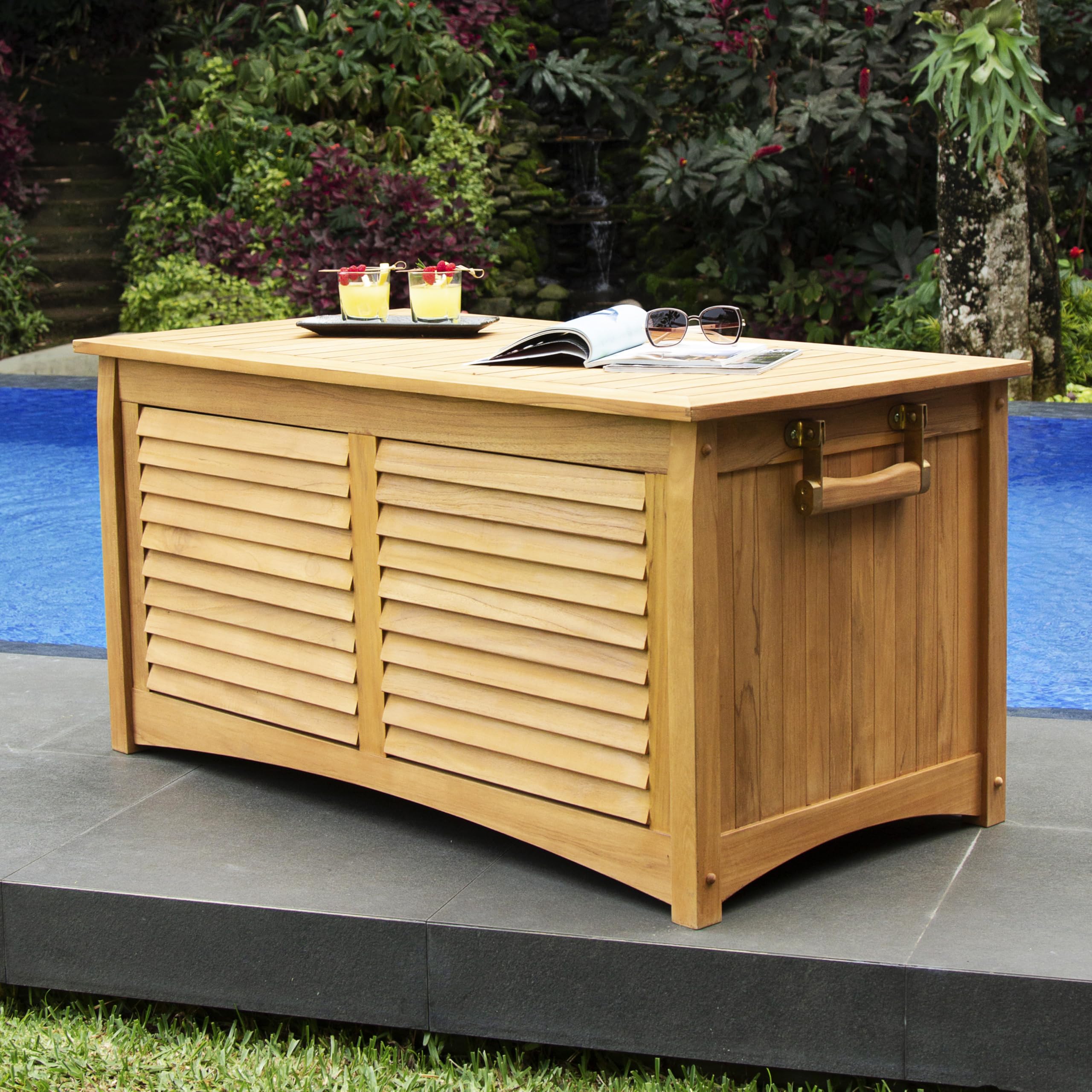 Cambridge Casual Arie 130 Gallon Teak Deck Box