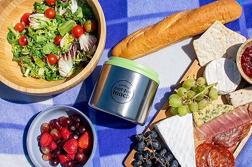 Vista 2 de Pioneer Lonchera aislada al vacío de 2 niveles, a prueba de fugas, con apertura extra ancha y 2 compartimentos, 4 horas de calor, 8 horas de frío
