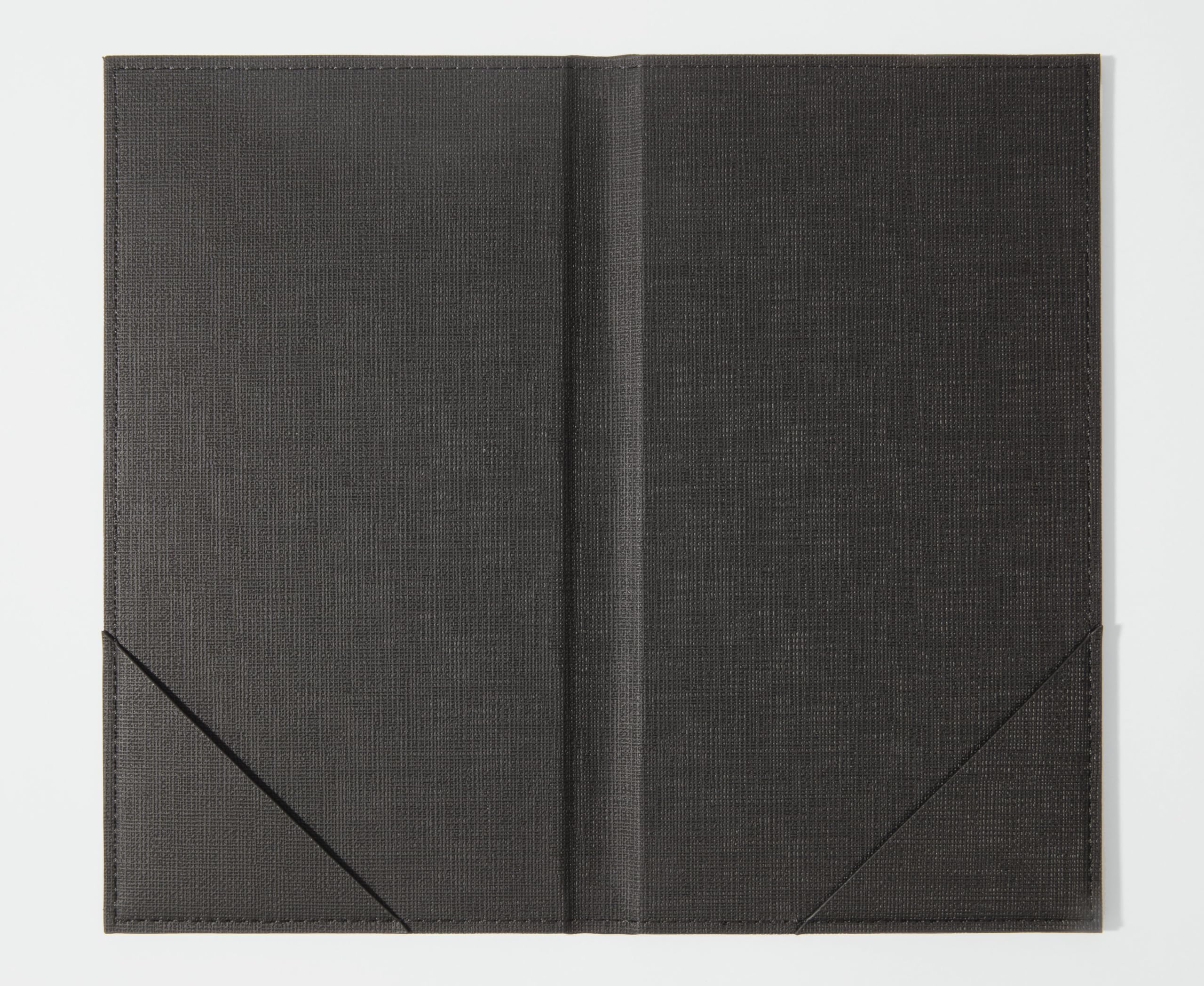 SIGEL RM101/5 Rechnungsmappe, anthrazit mit edler Leinenstruktur, 5er Pack, strapazierfähig und leicht abwischbar, 23 x 13 cm