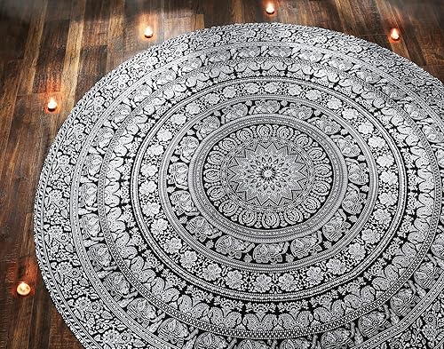 raajsee - Tapiz de mandala para colgar en la pared