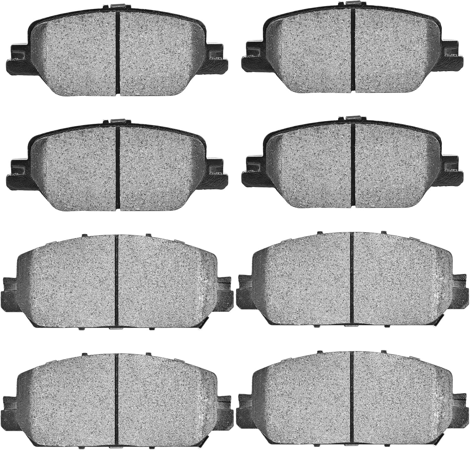 JLEO Ceramic Brake Pads Front Rear Driver and Passenger Side for 2017-2022 Honda CR-V 1.5L 8pcs D2036 D2037