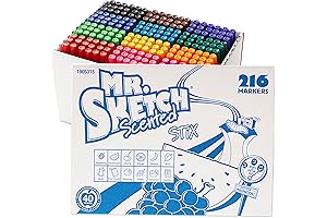 Mr. Sketch Scented Stix Markers, Fine Tip, 22 Assorted Colors