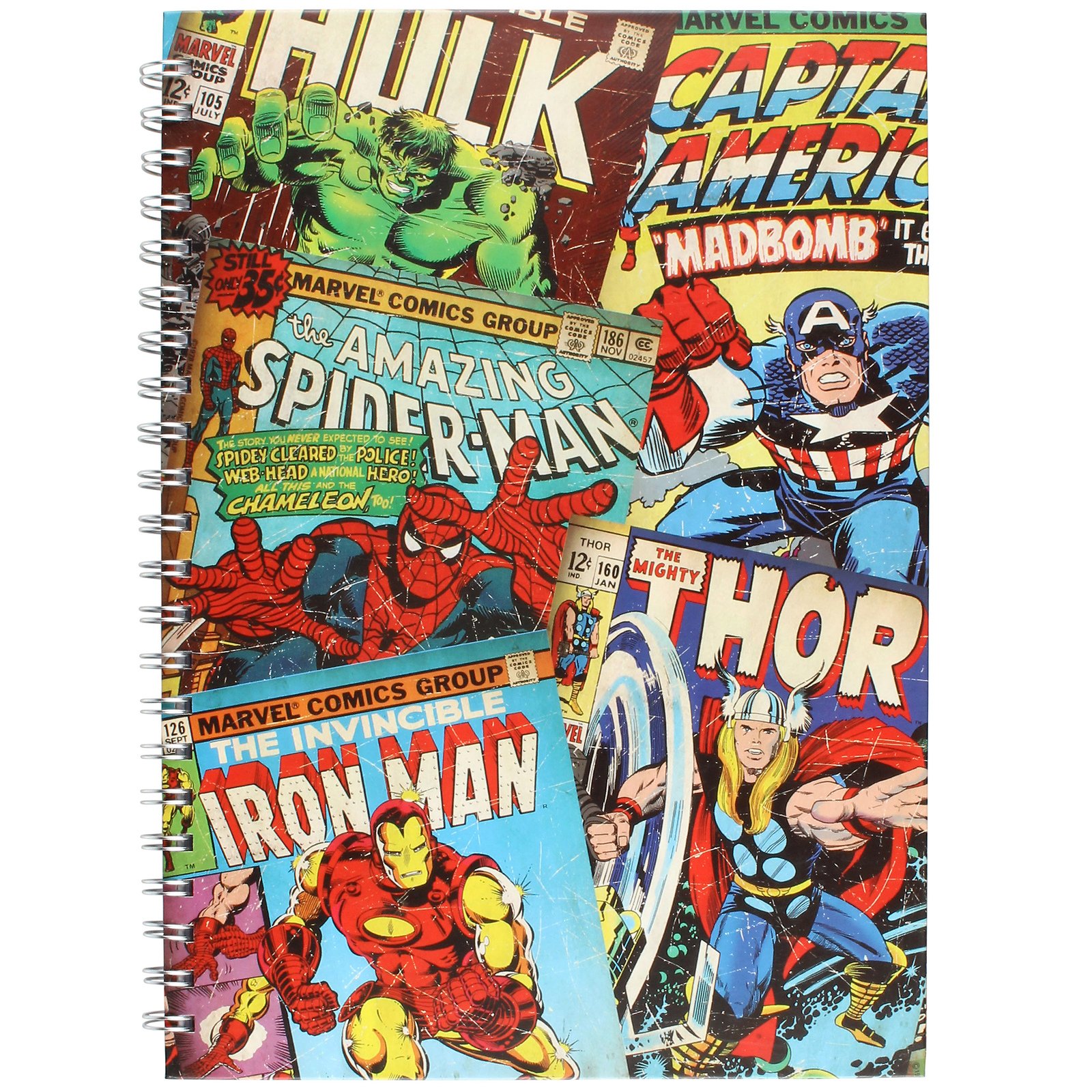Carnet de notes Marvel Comics Montage A5, cadeau idéal pour ados - 2