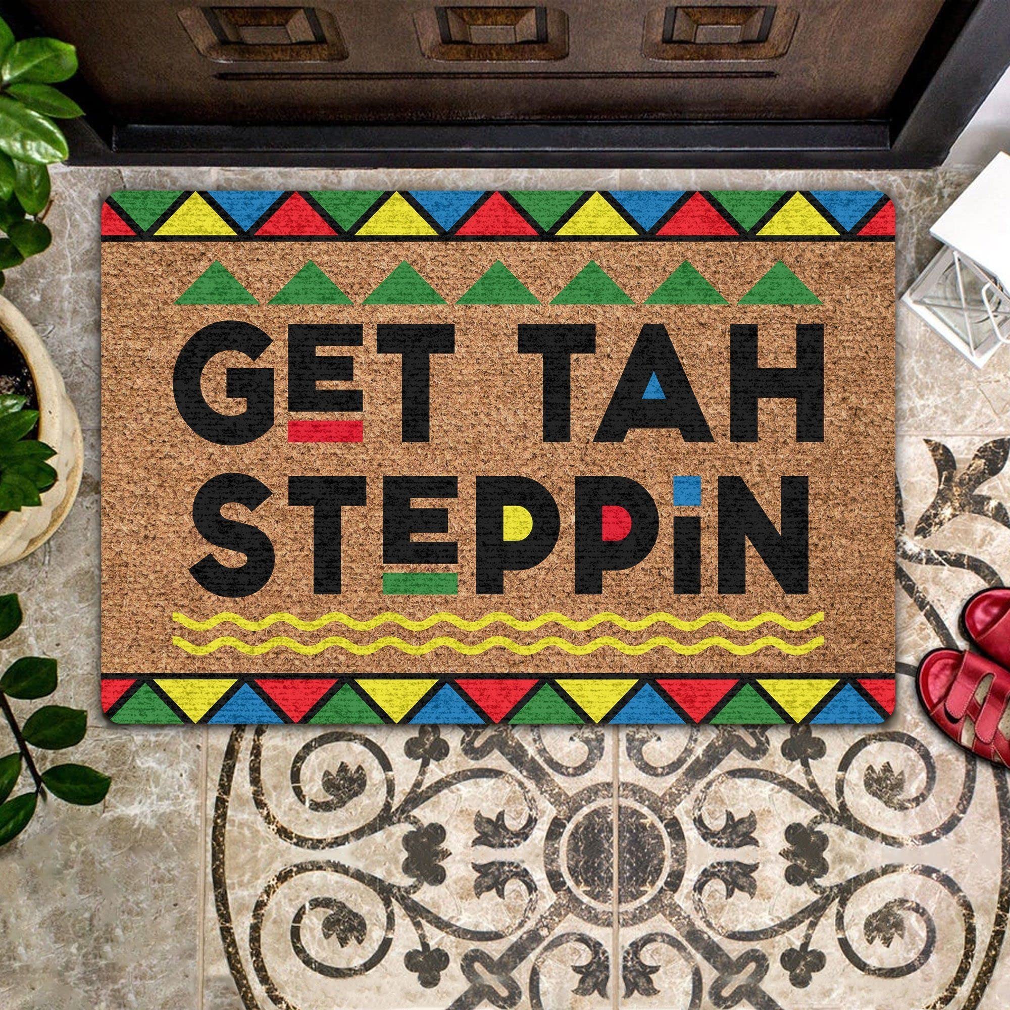 New Doormat Indoor Entrance Porch Welcome Non Slip Rugs Get Tah Steppin Design Doormat Kitchen Home Decor Kitchen Home Decor Housewarming Decor 24x16 Inch