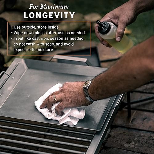 Vista 8 de Parrilla argentina - Parrillas argentinas - Parrilla Santa María - Juego de Parrilla Argentina con todas las herramientas incluidas - Asado