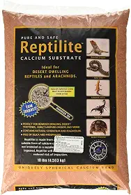 Carib Sea SCS00711 Areia de substrato de cálcio para répteis, 4,5 kg, rosa do deserto
