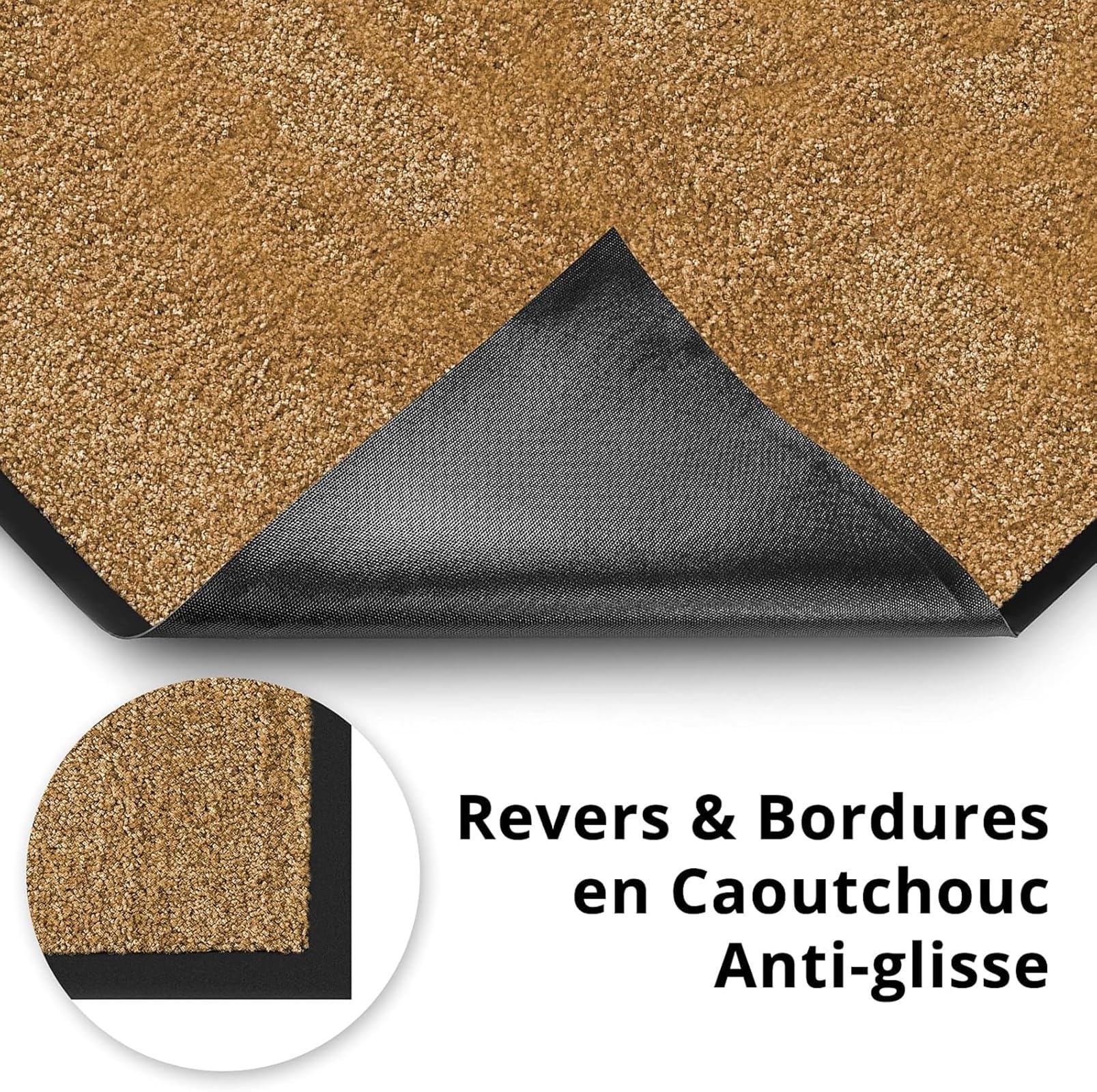 Casa Pura - Tappeto antiscivolo e antipolvere, zerbino per interni ed esterni, lavabile e ultra assorbente, 90 x 600 cm