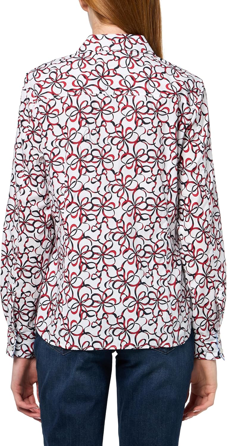 Nautica Womens Button Front Long Sleeve Roll Tab Shirt - Image 2