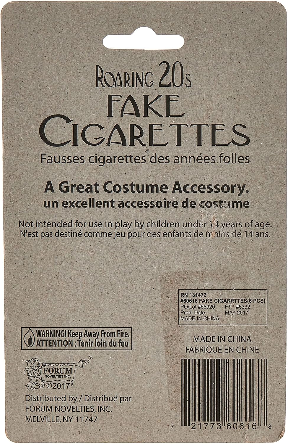 Fake Cigarettes - Pack of 6
