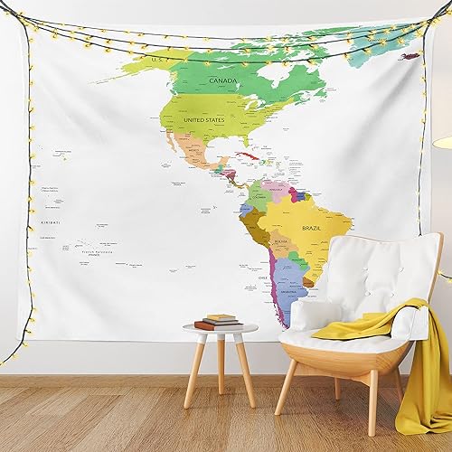 Miniatura 28 de Ambesonne Tapiz de naturaleza, silueta de oso salvaje en el bosque de la selva en la noche oscura, ilustración para colgar en la pared para Verde