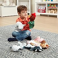 Vista 6 de Melissa & Doug Barn Buddies - Marionetas de mano, juego de 6 (vaca, oveja, caballo, pato, pollo, cerdo)