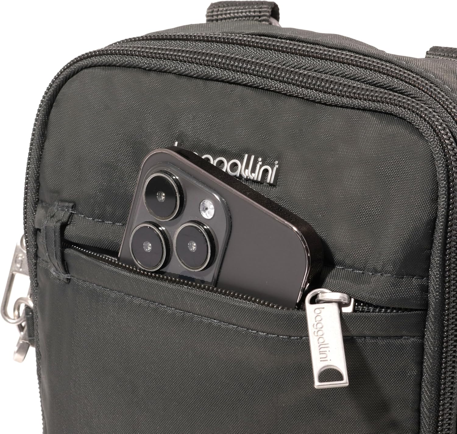 Baggallini Securtex® Anti-theft Mini Everything Crossbody Bag, 6.3"x8.25" Rfid, Locking Zippers & Cut-resistant Strap - Image 12