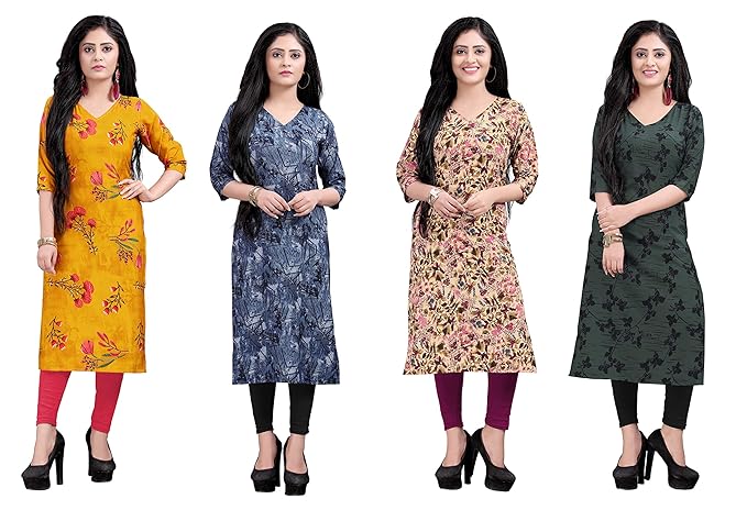 crepe kurtis amazon
